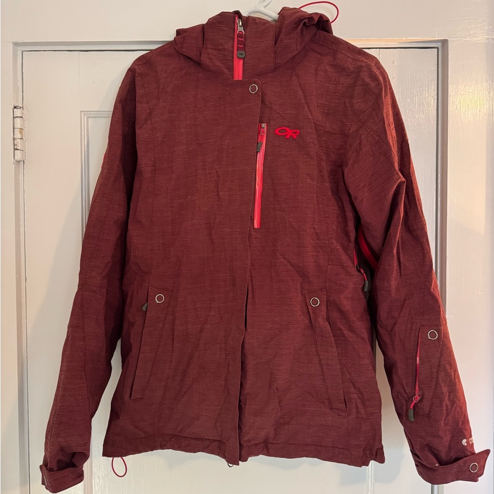 Outdoor Research Maroon Hooded Jacket